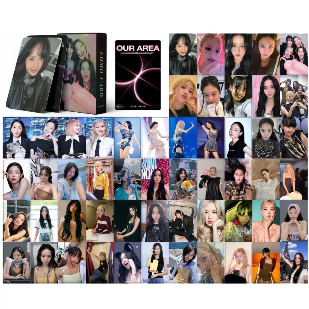 54 Unidades/Caixa Kpop BlackPink DEADLINE JUMP JISOO JENNIE ROSE