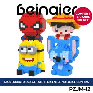 PZJM-12 Brinquedos de quebra-cabeça para crianças, montar blocos, presentes de aniversário em Oferta na Shopee