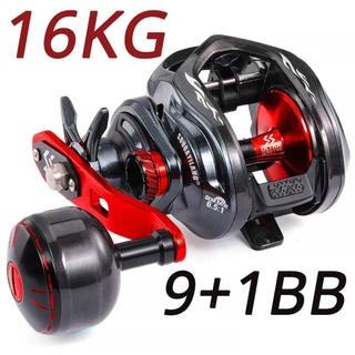 Sougayilang Carretel De Pesca De Fundição 9 + 1BB Relação De Engrenagem De Alta Velocidade 6.5 : 1 Freio Magnético Para em Oferta na Shopee