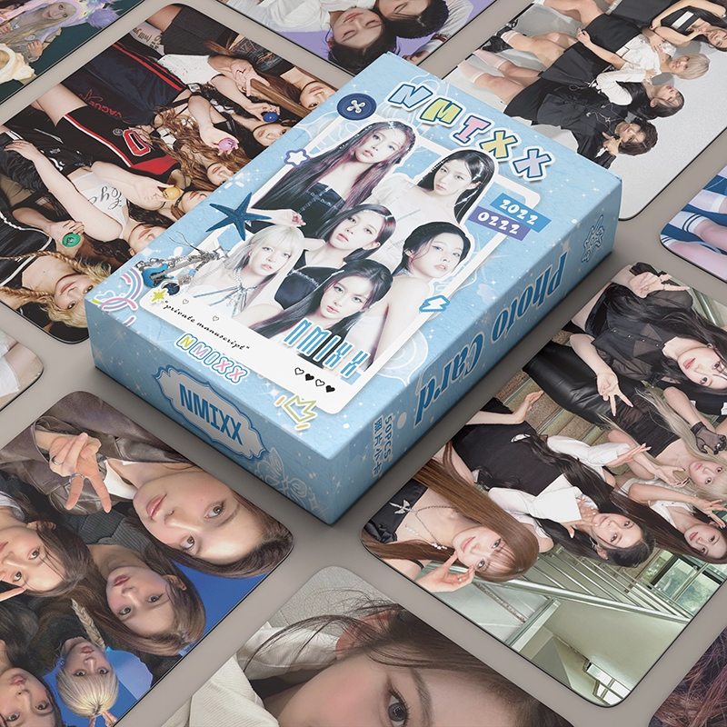 DYH 50pcs/box NMIXX Cartões Laser Fotográficos LOMO Card KPOP