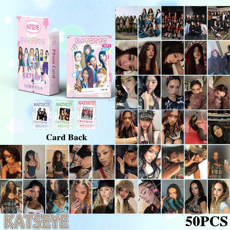 124 Pçs/Caixa KATSEYE Photocards Manon Cartão LOMO Holográfico