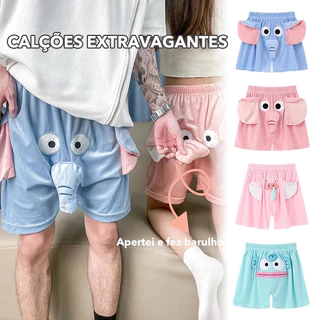 Calça De Pijama Infantil De Desenho Animado Engraçada E Fofa Com Tronco De Elefante Balançando Para Você em Oferta na Shopee