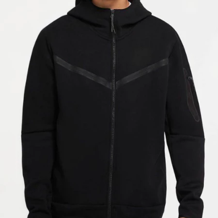 Jaqueta masculina Casual com capuz e zíper