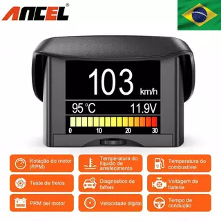 Ancel A202 Digital OBD2 HUD Scanner De Automóvel Display De Velocidade Medidor De Temperatura De consumo De Combust