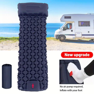 Colchonete InfláVel Solteiro ColchãO AutomáTico PortáTil 190cm Com Travesseiro Acampamento Camping Viagem ImpermeáVel De