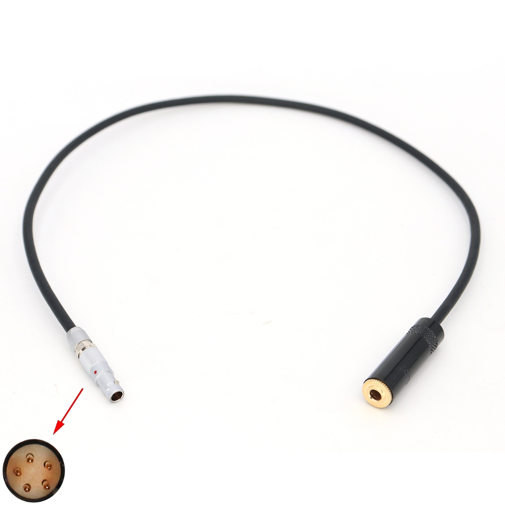 Cabo De Áudio Para FGG 00B 5Pin TRS 3.5mm Fêmea Câmera RED KOMODO-X ...