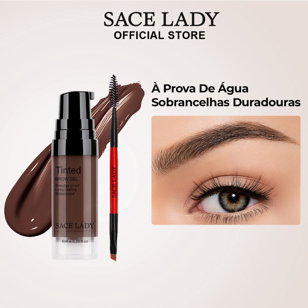 SACE LADY Tintura Sobrancelhas Lápis de sobrancelhas em gel À prova d'água e de longa duração em Oferta na Shopee