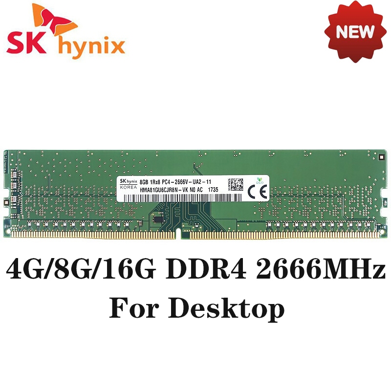 SK hynix ram DDR4 PC 4GB 16GB 8GB DDR4 2133Mhz 2400Mhz 2666Mhz 3200Mhz 1.2v Computador Para Desktop Memória PC4-2400T