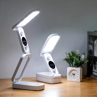 Lâmpada Luminária Portátil Abajur Mesa 32 Led Dobrável Recarregável Ajustável com 3 Modos Para Lateral De Cama/Mesa