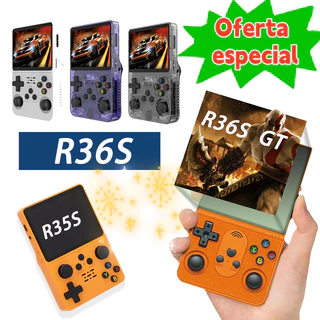 【usado】consoles De Jogos Portáteis Retrô Usados À Venda : R36S/R35S/R36S GT,Videogame,Sistema Arkos 2.0 em Oferta na Shopee