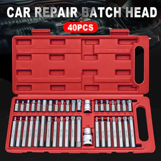Kit Com 40 Peças De Ferramentas 40/46 Peças Bit Torx Allen Multidentado Crv De Alta Qualidade