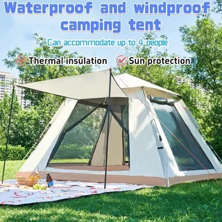 Barraca Camping Colchão Inflável Casal Queen Acampamento Automática Impermeável 1/4 Pessoas em Oferta na Shopee