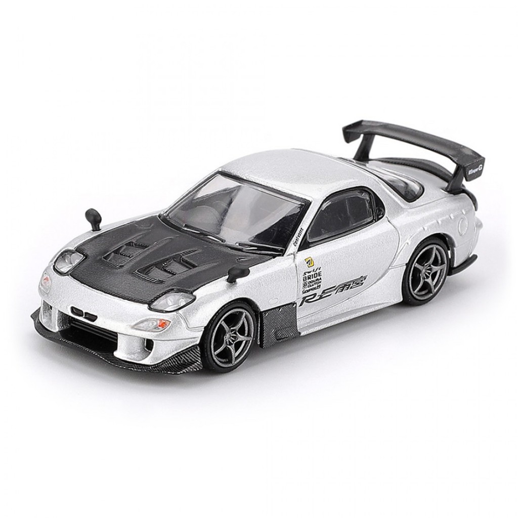 Mini GT MGT01106 1106 1/64 Mazda RX-7 RE-Amemiya Prata Metálica