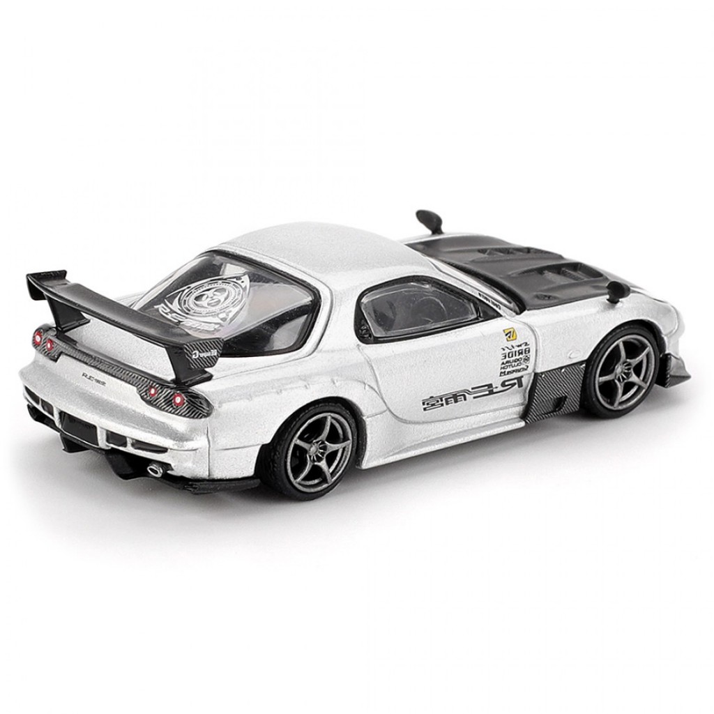 Mini GT MGT01106 1106 1/64 Mazda RX-7 RE-Amemiya Prata Metálica
