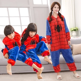Adulto Crianças Meninos Meninas Flanela Bodysuit Pijamas Inverno Cosplay Roupas Com Capuz em Oferta na Shopee