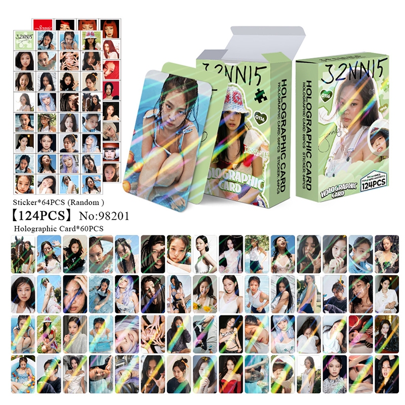 124 Pçs/Caixa BLACKPINK Photocards JUMP DEADLINE Holográfico LOMO