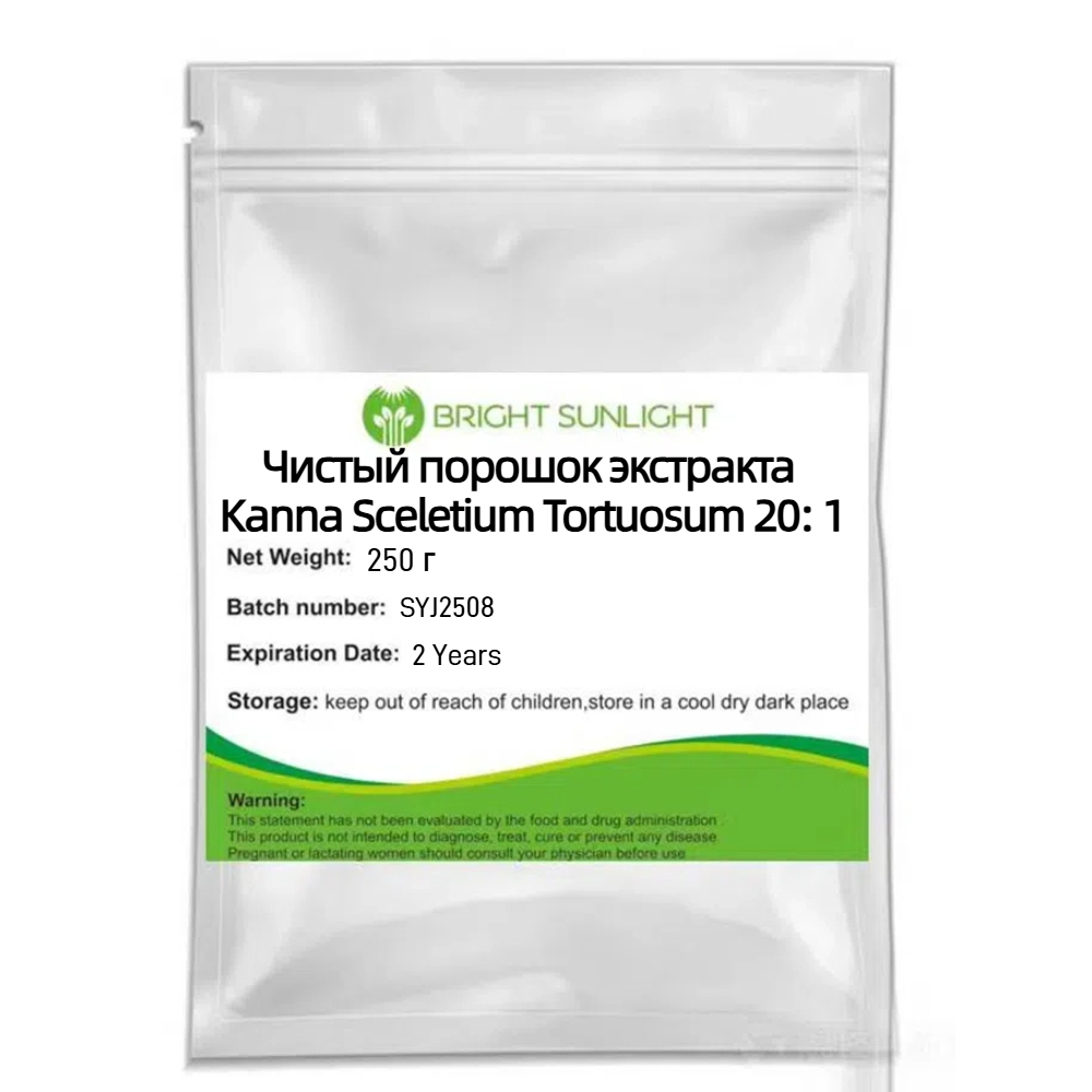 100g De Tortuosum Kanna Sceletium 10 : 1 Extrato De Pó Orgânico De