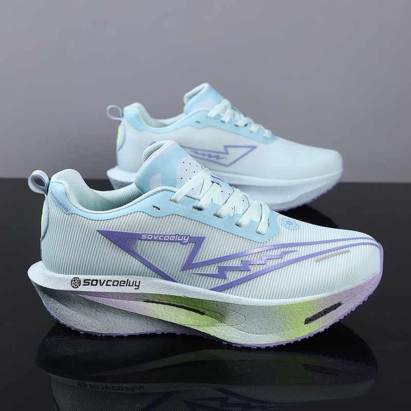 CHUNTA Racing Running Shoes Breathable Mesh Shock Absorption Unisex ...