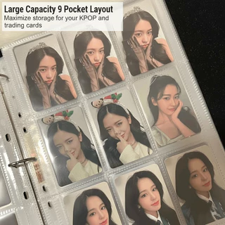A4 Photocard Binder 9 Bolso Mangas De Cartão Polaroid KPOP Lomo Jogo Titular Do De Negociação Grande Álbum em Oferta na Shopee