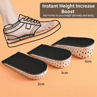 Palmilha De Aumento De Altura , Espuma Respirável , Inserções De Elevação De Calcanhar , Almofadas Sapato , Aderência Pa em Oferta na Shopee