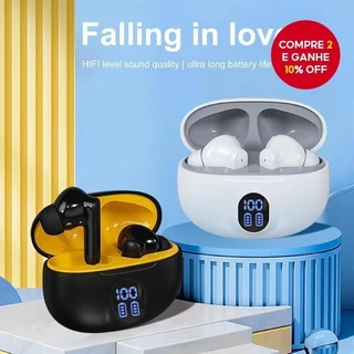 Fones De Ouvido TWS À Prova D'água Com Redução De Ruído E Bluetooth em Oferta na Shopee