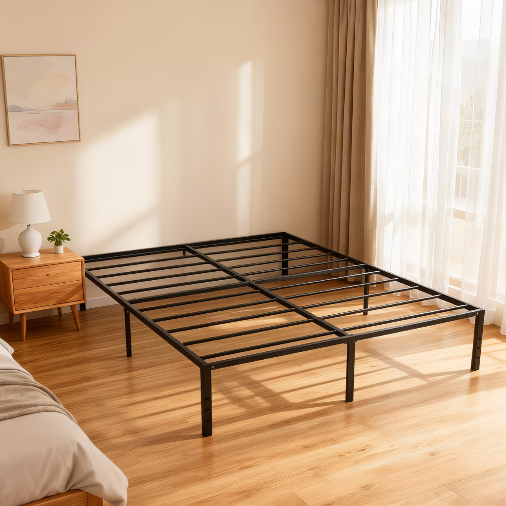 Estrado De Metal Para Cama De Casal Fácil De Instalar e Dobrável Com ...