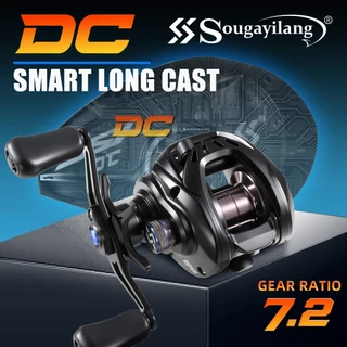 Carretel De Pesca Sougayilang Mão Esquerda/Direita 4 + 1BB 7.2: 1 Relação De Engrenagem De Fundição