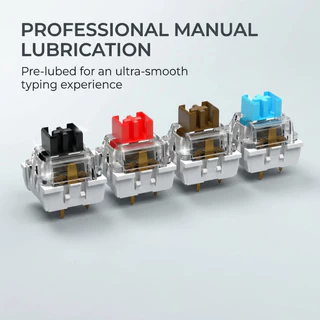 Interruptor De Teclado Mecânico Linear Tátil Silencioso Interruptores 110pcs 2 Pinos Lubrificação Manual Personalizado J em Oferta na Shopee