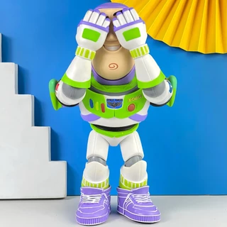 26cm Tamanho Grande Anime Desenho Animado Toy Story Astronauta Buzz Lightyear Ser Tímido Capa Olhos Figuras De Ação Em P em Oferta na Shopee