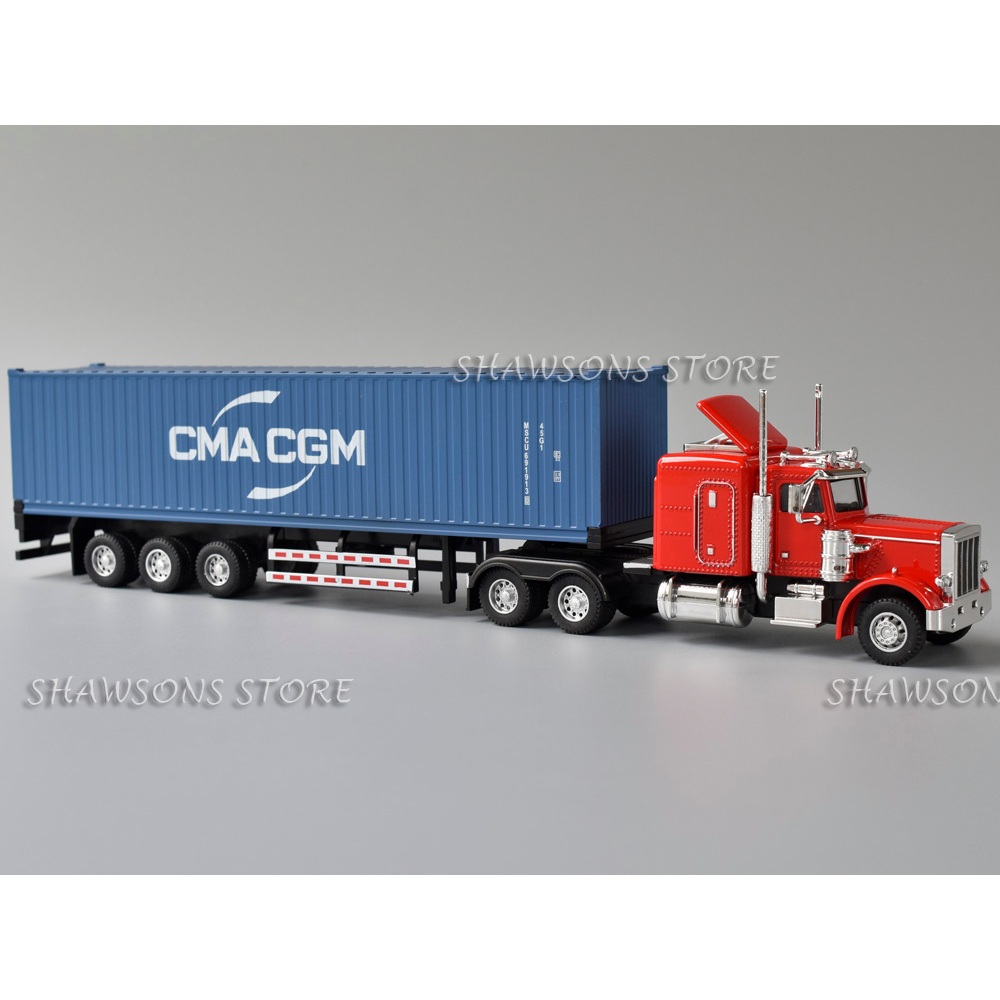 1 : 50 Escala Diecast Modelo Semi Caminhão Brinquedos Peterbilt