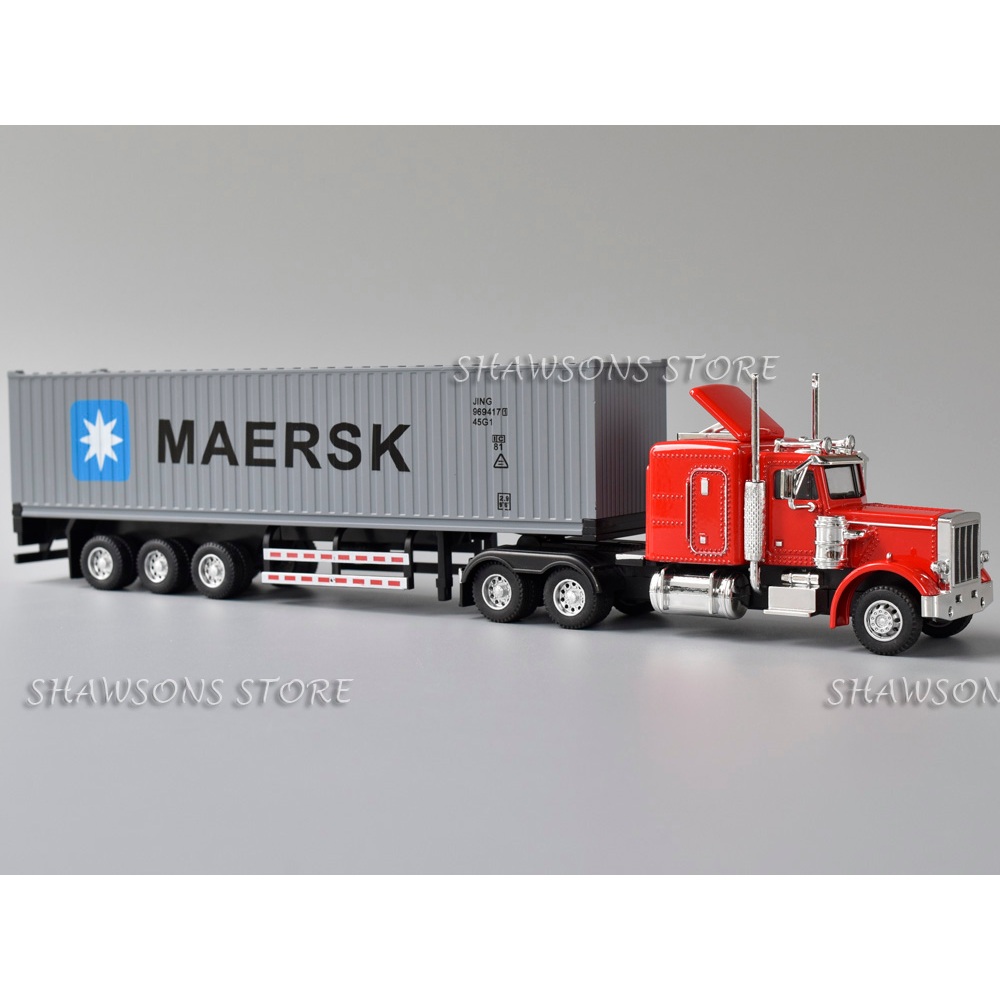1 : 50 Escala Diecast Modelo Semi Caminhão Brinquedos Peterbilt