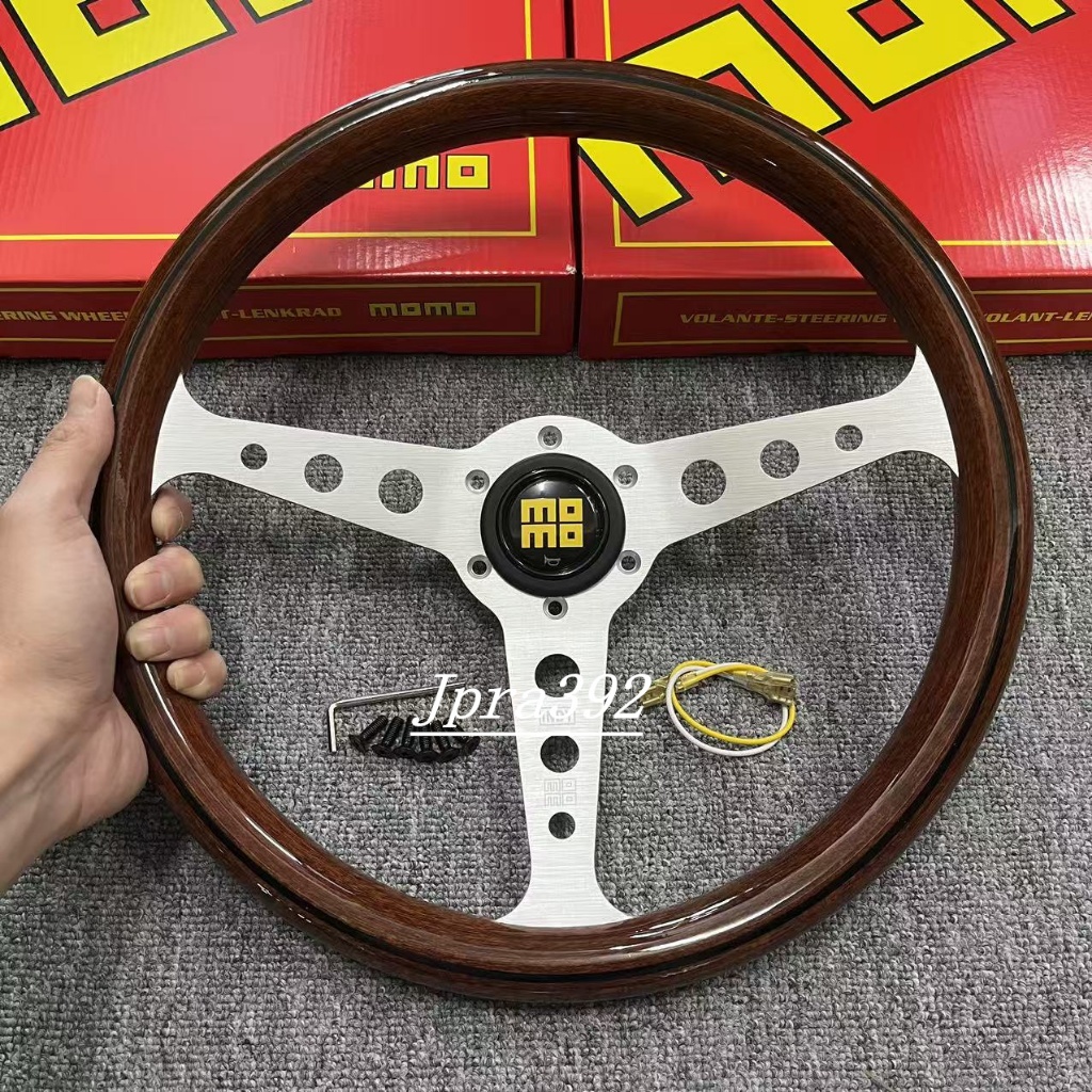 MOMO Racing Volante Universal ABS Material 340mm | Shopee Brasil