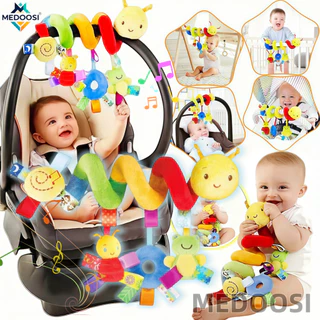 MEDOOSI Bebê/Recém Nascido Mobile Espiral Centopeia /ARCO-IRIS Coruja Berço Brinquedo Carrinho de Conforto Com Chocalho em Oferta na Shopee