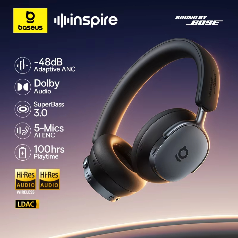 BOSE Baseus X Sound Da Bosebaseus Inspire XH1 Fones De Ouvido Sem