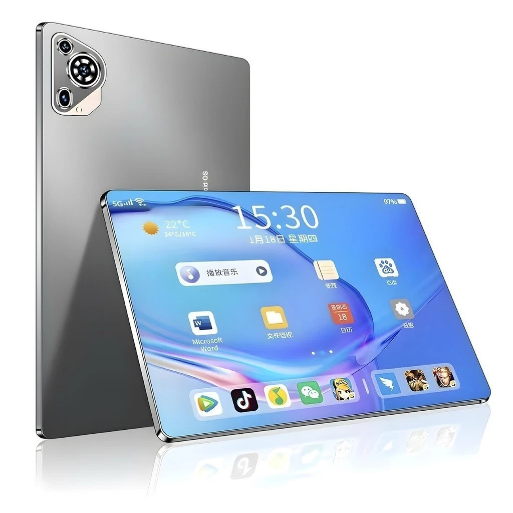 Tablet 10.1” com Teclado+Mouse 6GB RAM 128GB Android Câmera 50MP