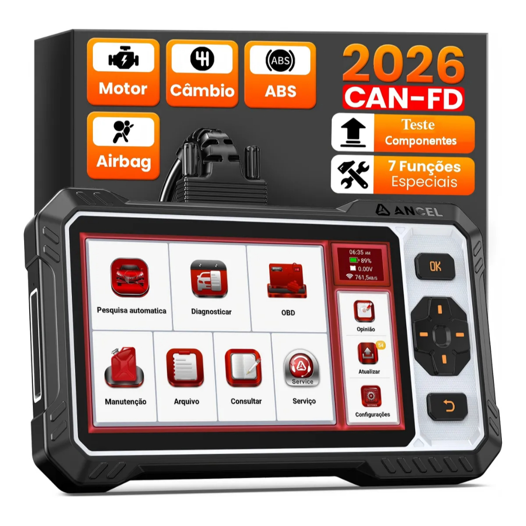 ANCEL FX6000 Ferramenta de Varredura OBD2 Scanner de Diagnóstico para ECU Automotiva Scanner Bidirecional 4 Sistem em Oferta na Shopee