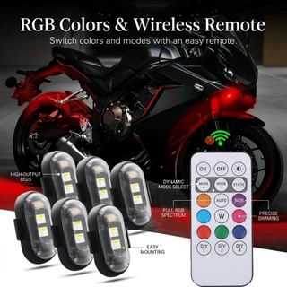 Luzes Estroboscópicas LED RGB Sem Fio Para Aeronaves E Motocicletas Como De Posição De Advertência Anticolisão Essenciai em Oferta na Shopee