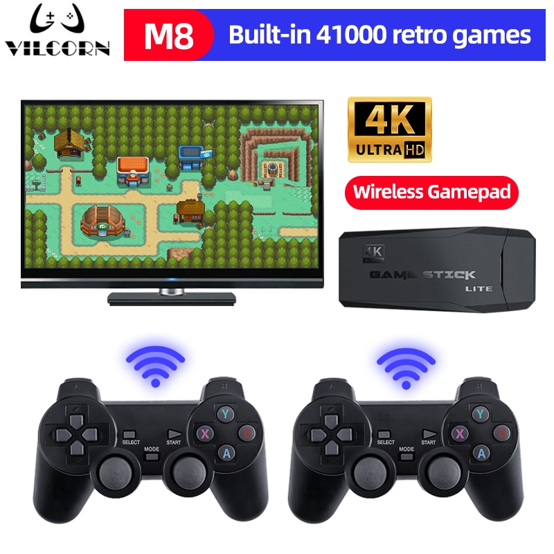 Retro Game Stick Arcade Console De Videogame 4K HD Para Mame GB FBA PS1 ...