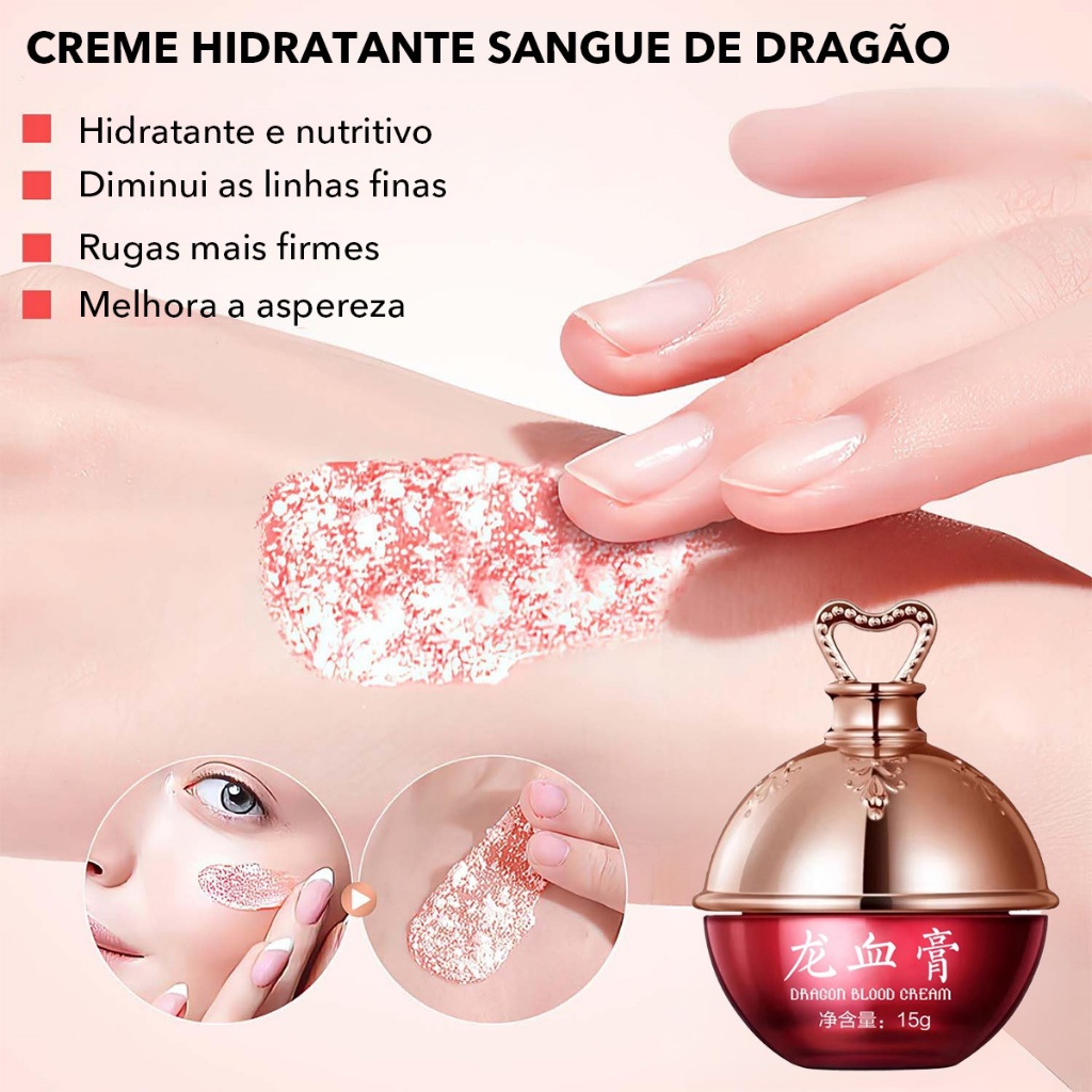15g Creme De Sangue Do Dragão Quente ! Retinol Placenta Royal