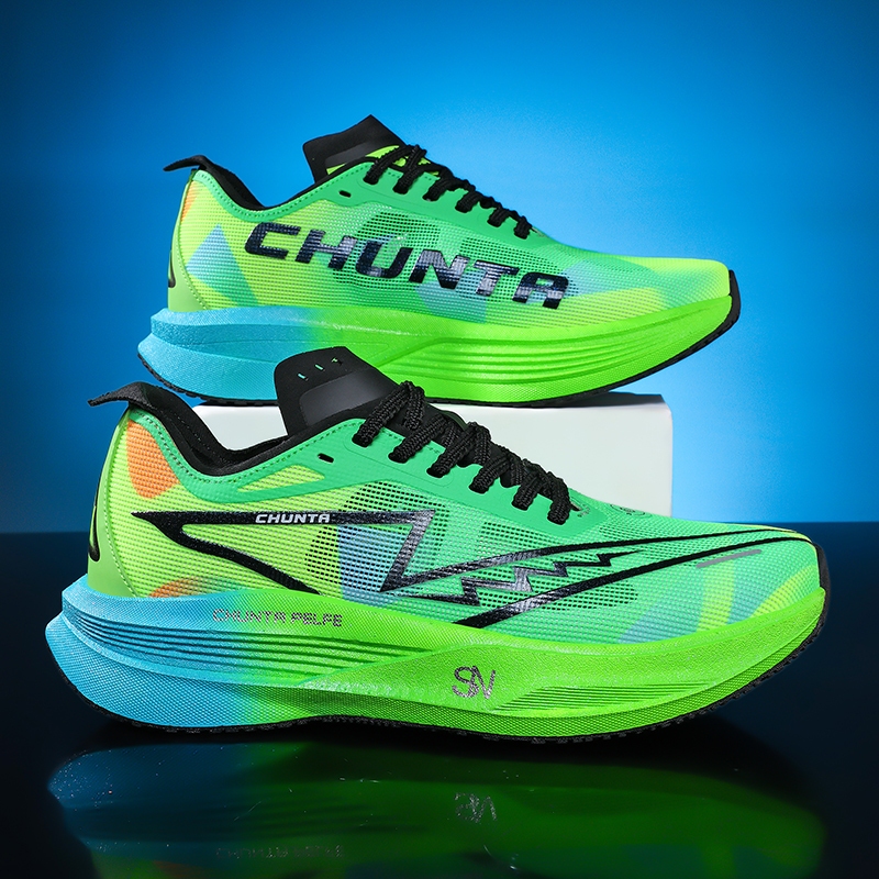 Racing Running Shoes Breathable Mesh Shock Absorption Professional ...