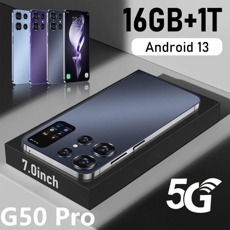 Telefone G50 Pro 16 + 512GB 5.5 Polegadas HD Tela Android Smartphone ...