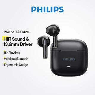 Philips TAT1420 Fones De Ouvido Bluetooth Sem Fio Com Driver De 13.6 Mm E 18 Horas De Reprodução Som HiFi