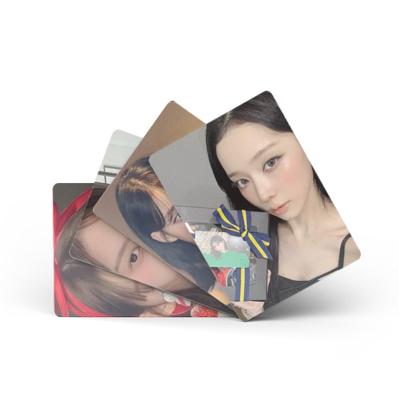 50pcs/box Aespa Winter Laser Card Cartões Fotográficos LOMO KPOP