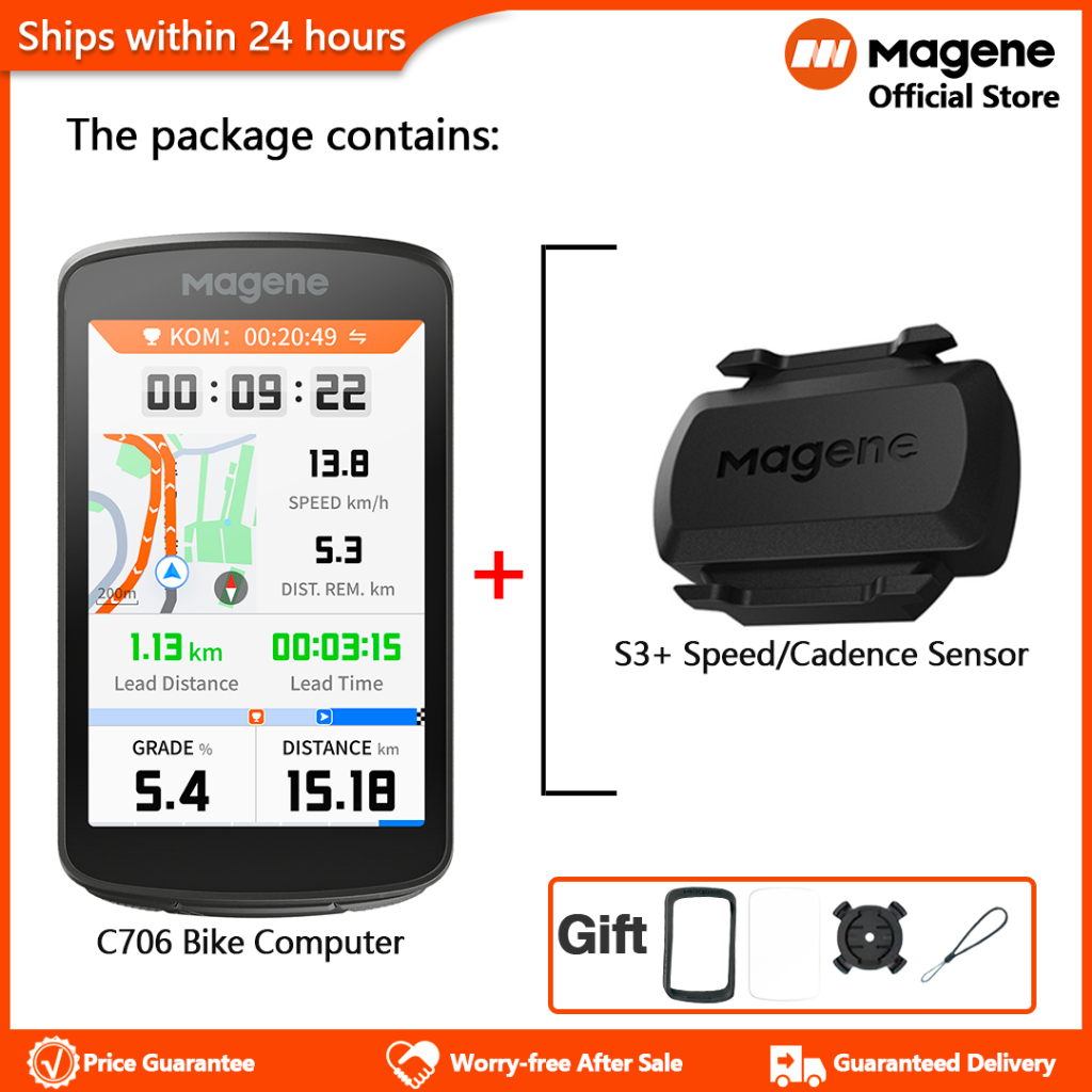 Magene C706 Smart GPS Bike Computer Freeride ClimbPro Strava