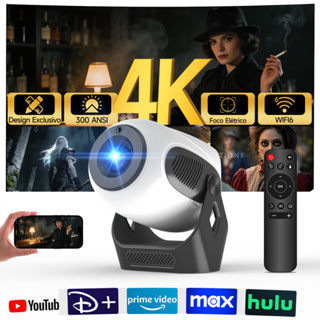 Projetor Magcubic HY300X Foco Elétrico Suporte 4K Dual WiFi 6 Home Cinema LED Super Silencioso 30dB em Oferta na Shopee