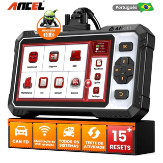 ANCEL FX6100 Scanner Automotivo A/F Todos os Sistemas De Diagnóstico Óleo ABS DPF EPB SRS BMS em Oferta na Shopee