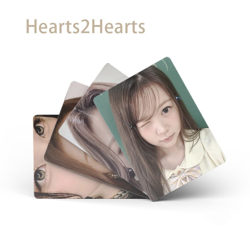 50 Pçs/Caixa Hearts2Hearts H2H Cartão Laser Photocard Holograma