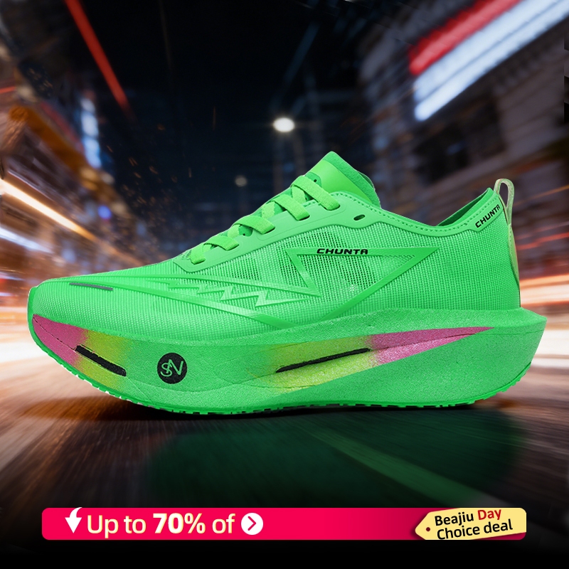 CHUNTA Racing Running Shoes Breathable Mesh Shock Absorption Unisex ...
