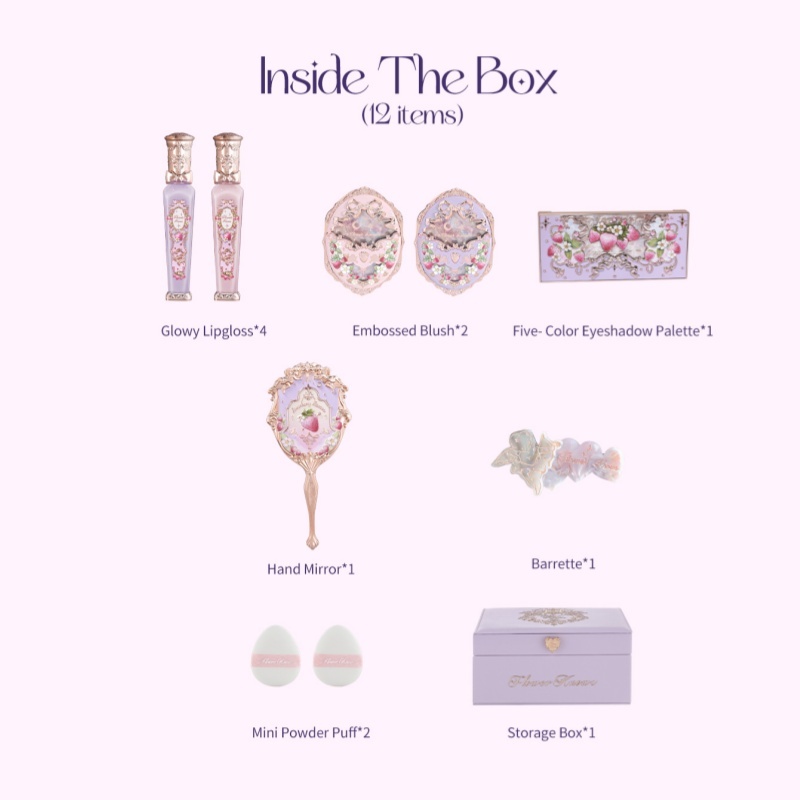 Conjunto De Presentes Violeta Strawberry Rococo All-In Gift
