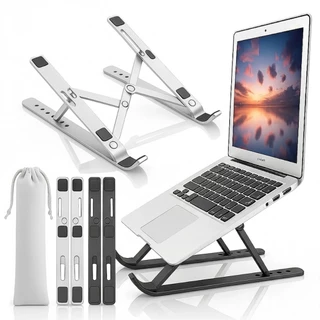 Suporte Ergonômico Dobrável De Alumínio Para Laptop, Tablet E Macbook